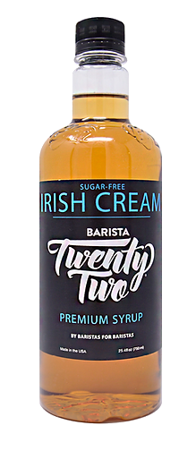 BARISTA 22 Sugar-Free IRISH CREAM SYRUP 750ML Mountain Roaster Coffee