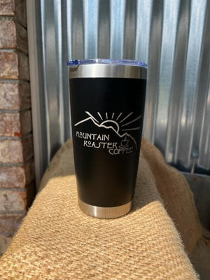 Open image in slideshow, New Mountain Roaster Logo Stainless Steel Tumblers
