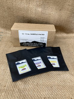 1.5oz Sample Packs  (Box of 12). Mountain Roaster Coffee