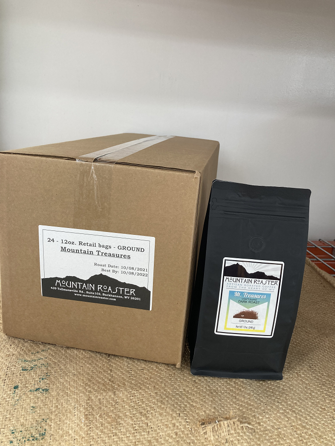 12oz Retail Bags   (Case of 24) Mountain Roaster Coffee