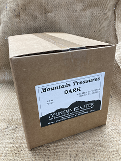 Mountain Treasures Dark Roast  48 1.8oz packs Mountain Roaster Coffee