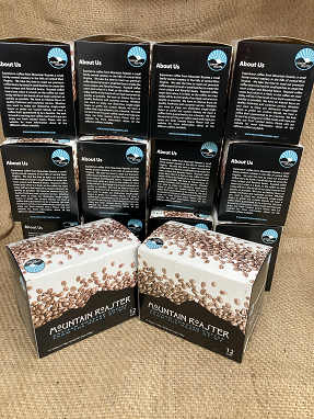 Single Serve Pods by the Half Case ,  Case or a  box of 100 pods Mountain Roaster Coffee